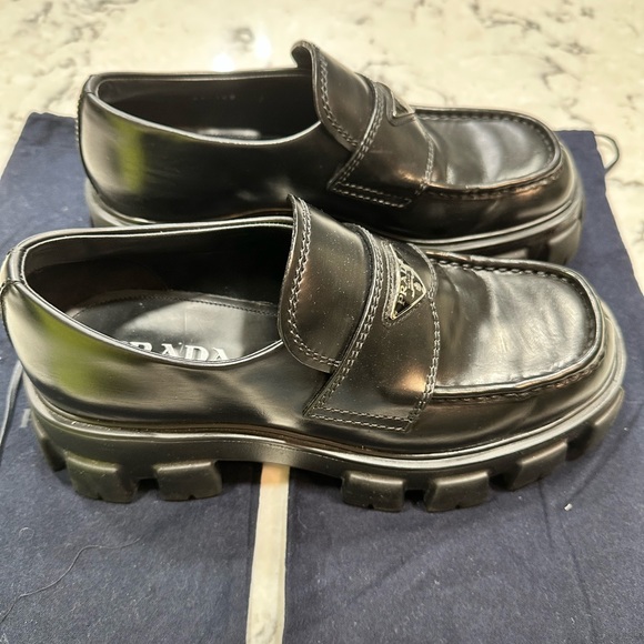 Prada Monolith Loafers - Picture 3 of 9
